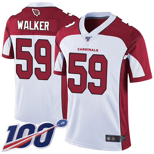 Arizona Cardinals Limited White Men Joe Walker Road Jersey NFL Football 59 100th Season Vapor Untouchable